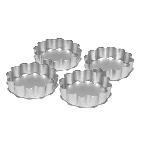 Silverwood Fluted Flan Tins - Set of 4