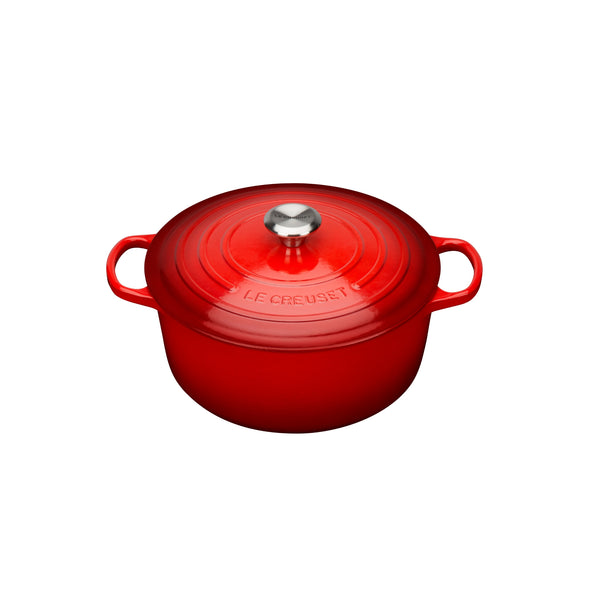 Le Creuset Cast Iron Round Casserole - 18cm - Cerise